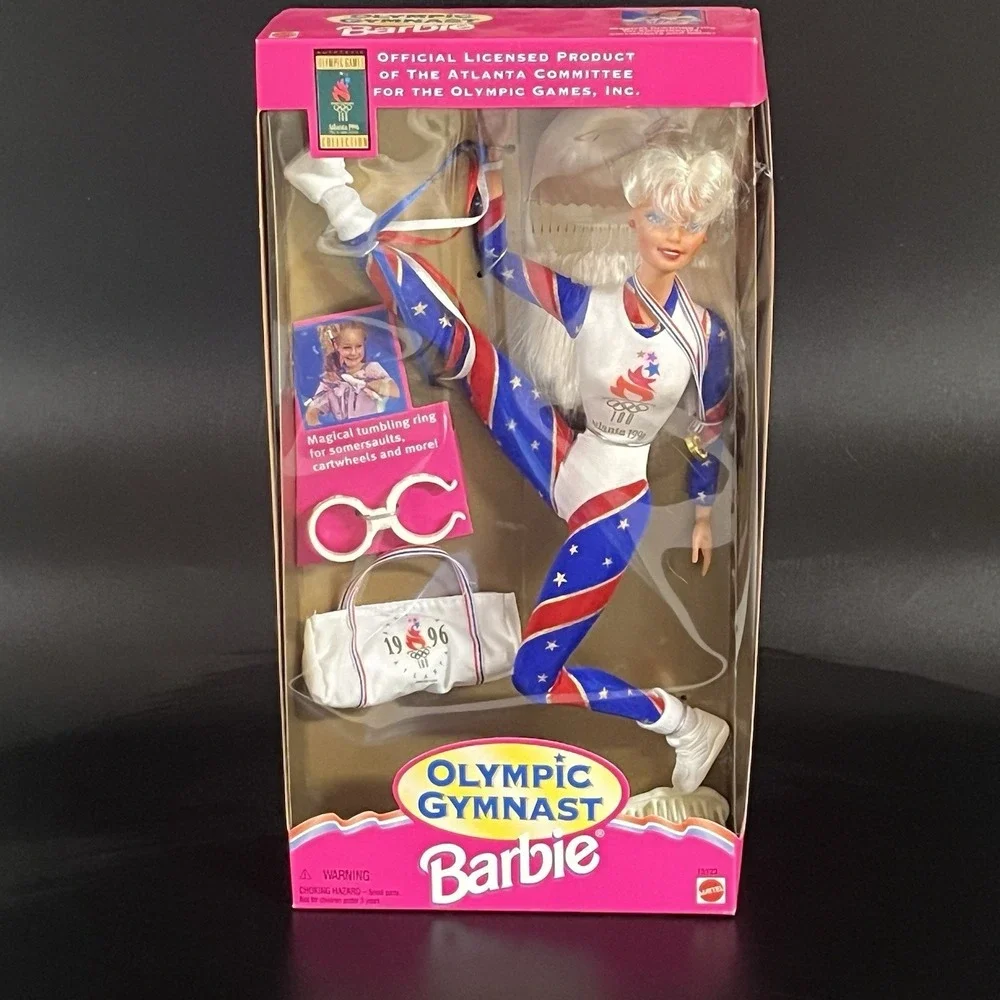New Barbie Olympic Gymnast Champion Doll 1999 Mattel 15123 USA‎ Olympics